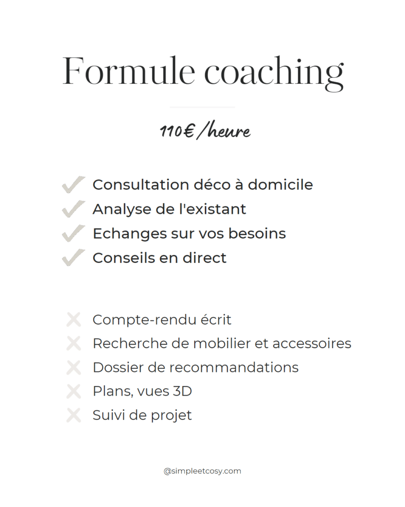 Coaching déco