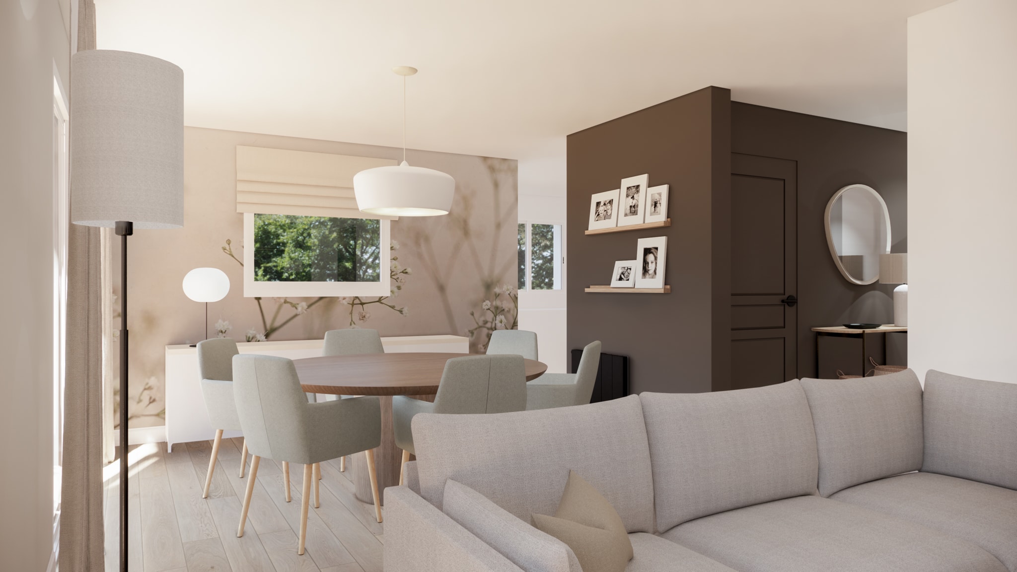 Projet 3D - Décoration intérieure - coin repas Quimper