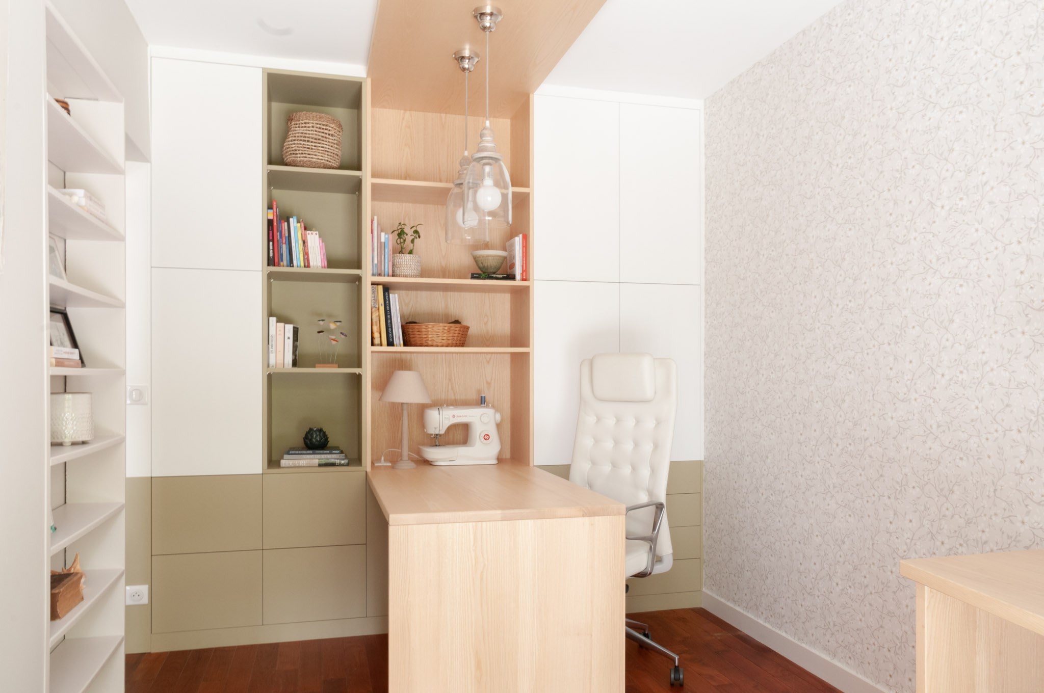 Aménagement bureau sur-mesure Fouesnant Quimper Finistère - Architecte d'intérieur