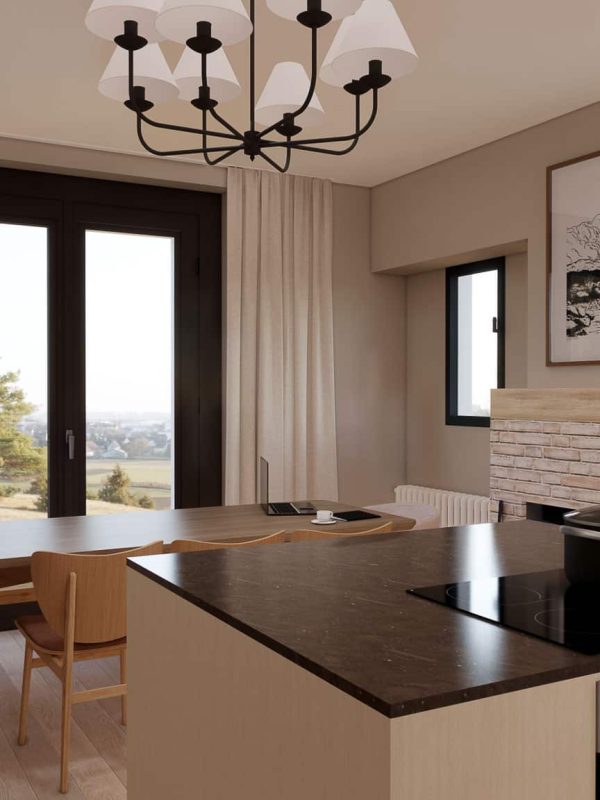Projet 3D - Rénovation pièce de vie à Coray