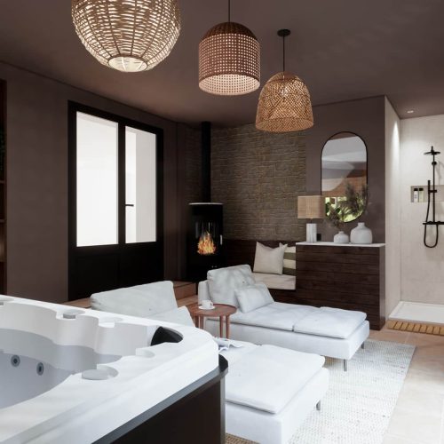 Rénovation spa Gouesnach - région de Quimper- décoratrice d'intérieur